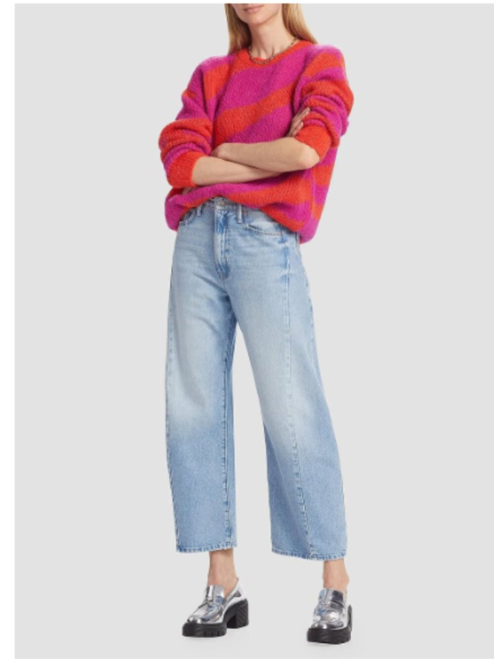 MOTHER The Half Pipe High-Rise Straight-Leg Ankle Jeans